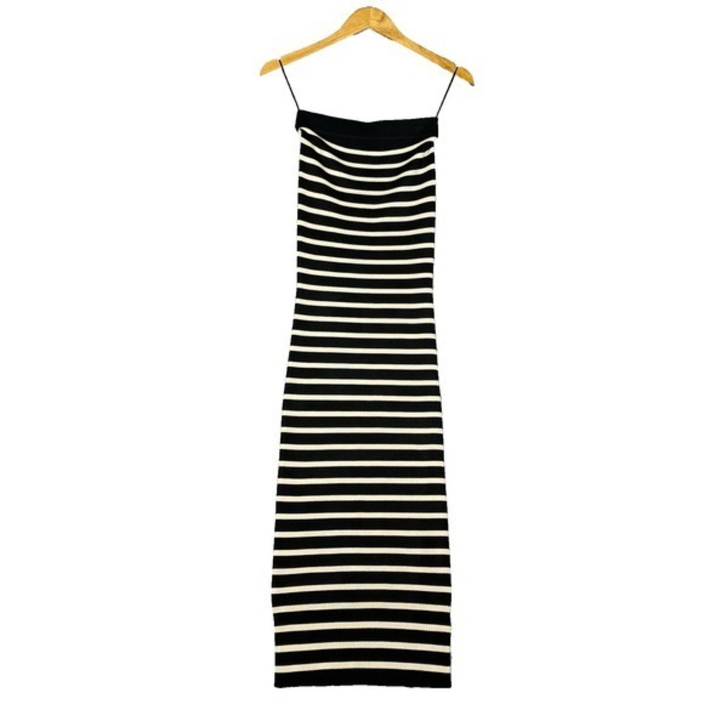 J Crew Cyan Strapless Sweater Dress Womens XXS Breton Stripe Coquette It Girl
